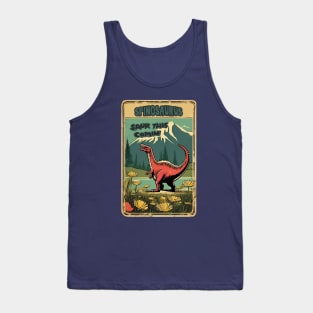 Funny Spinosaurus Saw This Coming Mountaineering Hiking Dad Tank Top